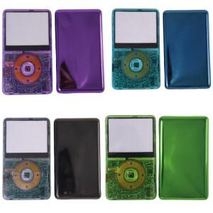 아이팟 비디오 5세대 5.5세대용 블랭크 백플레이트 투명 전면 페이스플레이트 하우징 케이스 커버 클릭휠