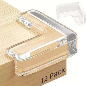 12팩 코너 프로텍터 테이블 투명 가구 가장자리 안전 및 가드 범퍼 쿠션으로 날카로운 덮을 수 있습니다