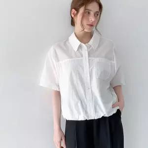 [미센스]점퍼형 블루종 블라우스_JJ