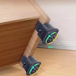 식탁 이동리프트 가구 운반 바퀴 다리 캐스터 높이조절 테이블 롤링