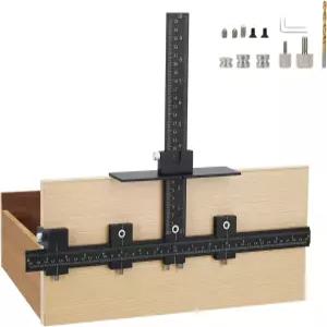 손잡이 및 당김용 BYZCYSG 캐비닛 하드웨어 지그 알루미늄 합금 블랙 정확도 템플릿 도구 풀 도어 서랍