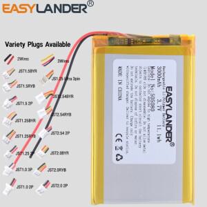 리튬 폴리머 LiPo 충전식 배터리 Mp3 GPS PSP 태블릿 PC 패드 MID DVD 보조배터리 노트북 505080 셀 3.7V 3