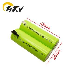 면도기 및 클리퍼용 충전식 Ni-MH 배터리 4/5AA 2.4V 1200mAh