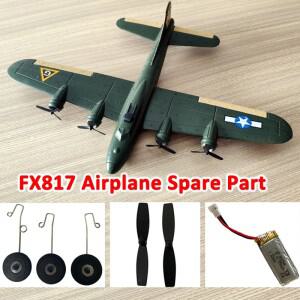 B17 폭격기 FX817 RC 비행기 원격 제어 글라이더 예비 부품 랜딩 스키드 블레이드 3.7V 550mAh 배터리 액세