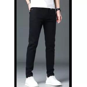 코아픽샵 남자 키작남 배기핏 바지 화이트 봄여름 슬림핏 스판 캐주얼팬츠 스키니진 꾹2