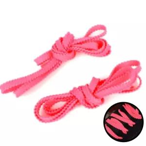 운동화끈 신발끈 형광 런닝화 조절 등산화 압박 톱니 모양 핑크 120cm