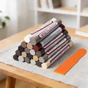 우드 필러 스틱 20가지 색상의 가구 수리 키트 흠집 균열 얼룩 및 구멍 터치업 마커 바닥 캐비닛 테이블 문