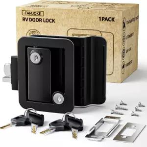 캠조크 RV 도어 잠금 교체 잠금장치 100 금속 캠퍼 패들 데드볼트가 장착된 업그레이드된 래치 2.75인치 x