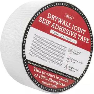 네즈이반 건식 벽체 조인트 테이프 수리용 유리 메쉬 시트록 균열 1.97 ×150피트 자체 접착