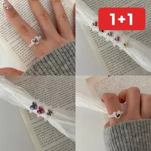 반지 진주 물결 오목 여성 손가락 세트 데일리