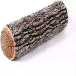 HYSEAS 장식용 둥근 던지기 베개 3D 디지털 프린트 편안한 들 귀여운 나무 통나무 실린더 바닥 쿠션 집