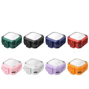 호환 갤럭시 호환 버즈4/버즈 4프로 낙하 방지 보호 케이스 버즈 헤드폰 커버용 투명 아머 버클