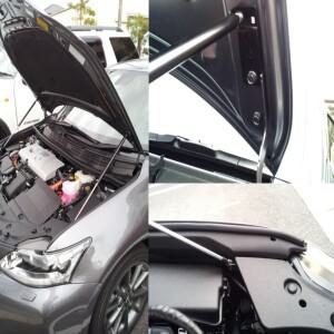 전면 보닛 후드 가스 스트럿 탄소 섬유 스프링 댐퍼 리프트 지지 흡수기 렉서스 CT200h ZWA10 2011-2021