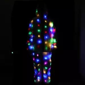 발광 후드티 LED 파티 클럽 야광 의상 축제 코디 캐주얼 트레이닝복