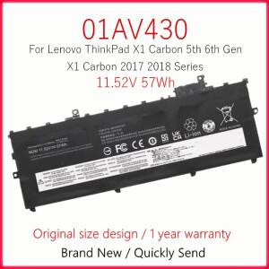 호환상품 Lenovo ThinkPad X1 Carbon 5th 6th Gen 2017 G6 01AV494 01AV430 SB10K97586 용 노트북 배터리