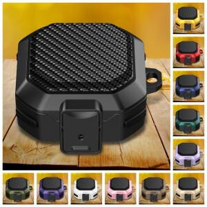 호환 갤럭시 호환 버즈 코어 라이브/프로/FE 프로 블루투스 헤드셋 커버 스위치 버클 포함 카본 패턴 케이