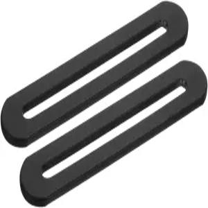 uxcell 2Pcs 조절 가능한 평평한 수선판 지지대 슬롯 포함 3.54 x 0.75 인치 스테인리스 스틸 나무 가구용