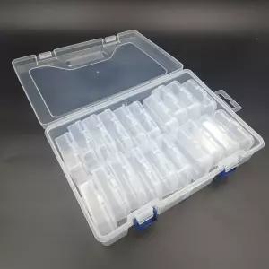 20개 개별플라스틱 비즈보관함 소품케이스 투명 부품케이스 찌케이스