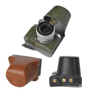 XM5 리치 패턴 PU 가죽 카메라 가방 Fujifilm 하단 개방형 풀 커버(어깨끈 포함)