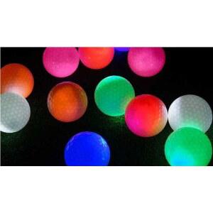 형광 골프용품 야광 골프공 울트라 플래시 LED골프공 다색 골프연습 단색 발광구 불빛