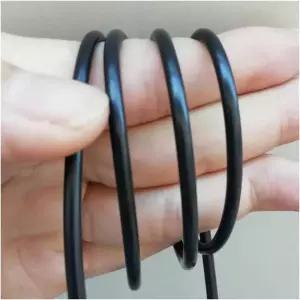 ECYC Ltd 295피트 원형 플라스틱 라탄 2.5mm 합성 직조 재료 PE 위커 스트립 서클 수리 키트 파티오 가구