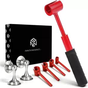 도어 힌지 조정 도구 스토퍼 자석 및 노브 벽 차폐 번들이 있는 벤더 조정기