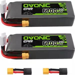 RC 카 트럭 비행기 헬리콥터 보트 레이싱 취미용 TRA 플러그가 장착된 OVONIC 14.8V 4S LiPo 배터리
