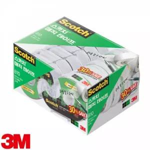 포유박스 3M 스카치 매직테이프 세이빙팩 810D-12 12mm x 20m 사무실테이프 사무용테이프 데스크용품 반투
