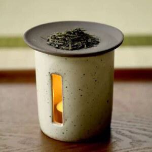 오일버너 세라믹 스토브 캔들 흐르는유약분음 도자기 양초 오일 볶음차 차20G 램프