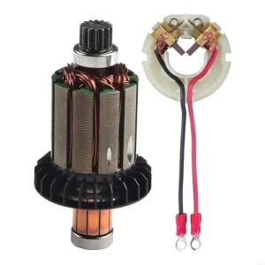 C63D 산업용 카본 브러쉬 홀더 및 로터 어셈블리 CB440 DHP458용 높은 전도성 빠른 고정