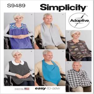 Simplity SS9489OS 턱받이 바느질 패턴 키트 코드 S9489 사이즈 원