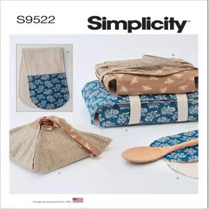 심플리티 SS9522OS 카세롤 파이 홀더 오븐 미트 재봉 패턴 키트 코드 S9522 원 사이즈
