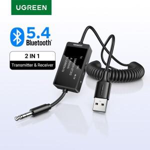 (RU)UGREEN Bluetooth5.4 3.5mm 잭 오디오 OLED 디스플레이(홈 스테레오 차량용)