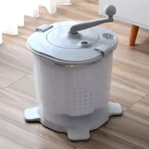 수동 탈수기 무동력 탈수통 걸레 건조기 미니 행주 빨래 그레이 차박 캠핑용 기숙사 탈수