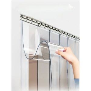 불투명 PVC 커튼 접이식 파티션 식당 도어 무광 반투명