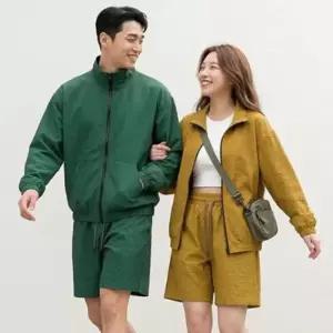 [옷자락]남성 시어서커 쿨서머 하이넥 바람막이 재킷