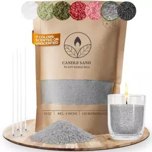 윅스 펄드 캔들 왁스 과립 14온스 샌드 라벤더 를 사용한 편안한 무향