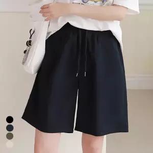 [올리비에스클로젯] [55-66]포켓 배색 포인트 밴딩 하프팬츠_O2604PT051B