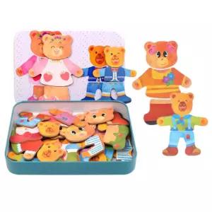 곰돌이 인형 옷입히기 놀이 아기자석놀이 장난감 어린이집 여아