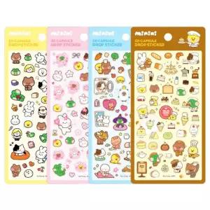 [예약판매] 5000 라인프렌즈 미니니 3D 캡슐드롭 스티커 (5400X16EA) [C1-64164] 4월 15일 입고예정(한정수