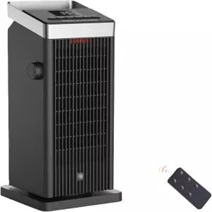 실내용 브리조메 공간 히터 온도 조절기 포함 1500W 고속 난방 전기 90 진동 PTC 세라믹 24시간 타이머