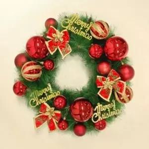 솔잎 크리스마스 벽장식 크리스마스 장식 리스 트리