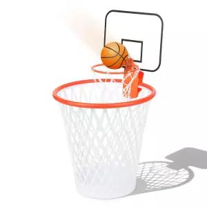 쓰레기통 농구 후프 세트 미니 플랫 프리볼 클립 재미있는 선물 사무실 교실 거실 파티 체육관용 애쉬빈이