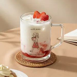 위드바이블 글라스컵  소녀  홈카페 생명의말씀사