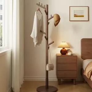 행거 스탠드 원목 스탠드옷걸이 원룸 코트랙 드레스룸