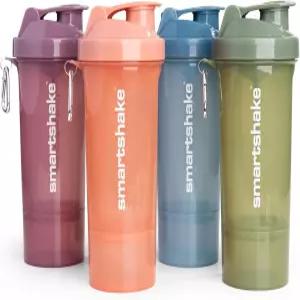 단백질 혼합용 스마트 쉐이크 프로틴 쉐이커 병 - 4팩 13.5온스 컵 블렌더 보틀 BPA 프리 SLIM 멀티컬러