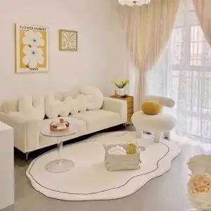 구름러그 대형 거실러그 폴리에스터 원룸인테리어 안방 발매트 제품 단모 거실카페트