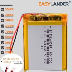 JST SH1.0 2P 304050 3.7V 1500mAh 리포 리튬 리튬이온 폴리머 배터리