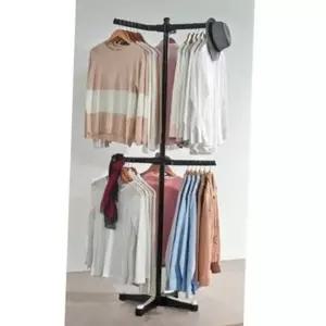 철제 행거 스탠드 드레스 옷걸이 회전 수납 이동식