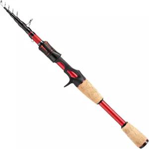 EOW XPEDITE LITE 휴대용 텔레스코픽 낚싯대 콤보 스피닝 및 캐스팅 24T 카본 막대 블랭크 솔리드 팁